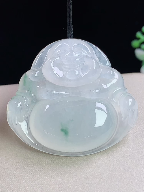 冰飘花大佛公，无裂，尺寸35.2-37.7-7.8mm，Q16tgj