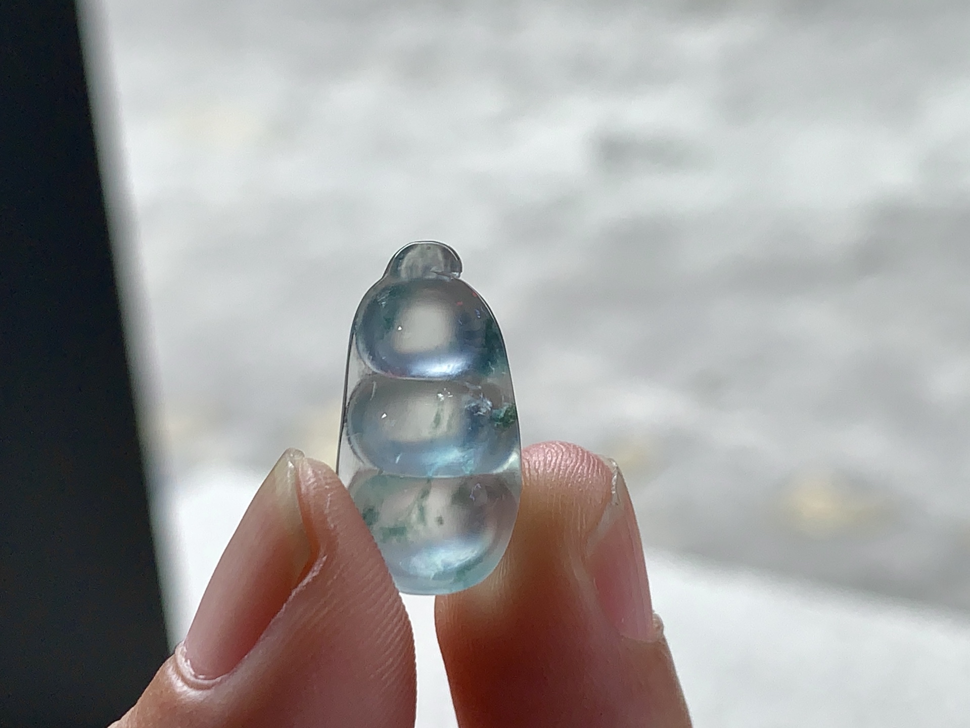 飘绿福豆 尺寸：18.5×10.7×6