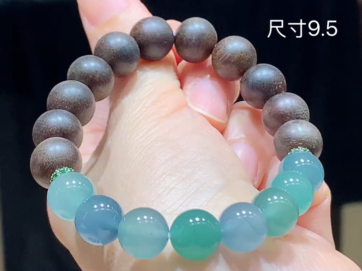 双彩手串 , 尺寸，9.5