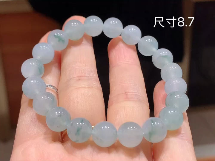 冰飘花手串  尺寸，8.7