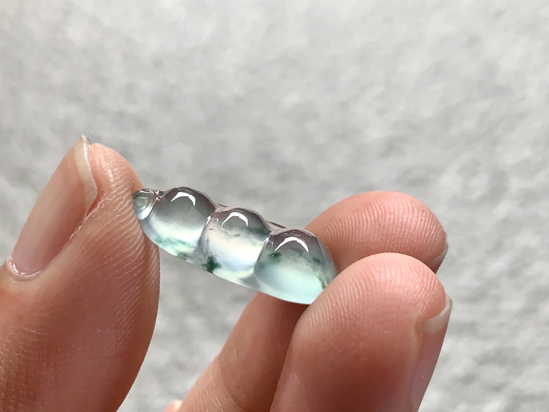 飘绿福豆 尺寸：18.5×10.7×6