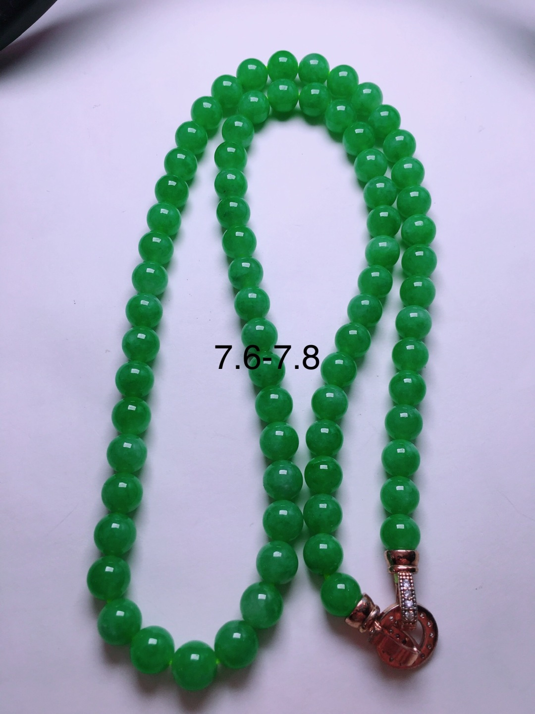 ️绿珠子项链，晶莹剔透，新颖时尚，7.6-7.8