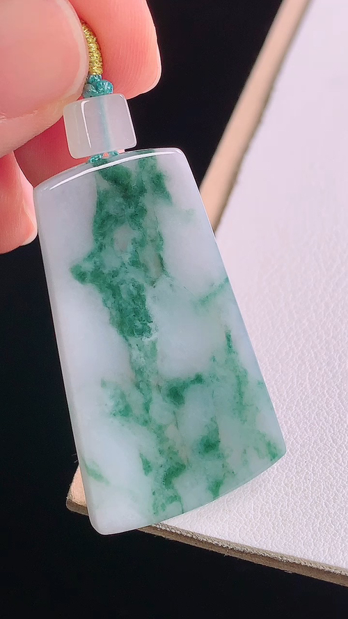 冰飘花仿古牌，无裂，尺寸:40.7-24.2-4.0mm