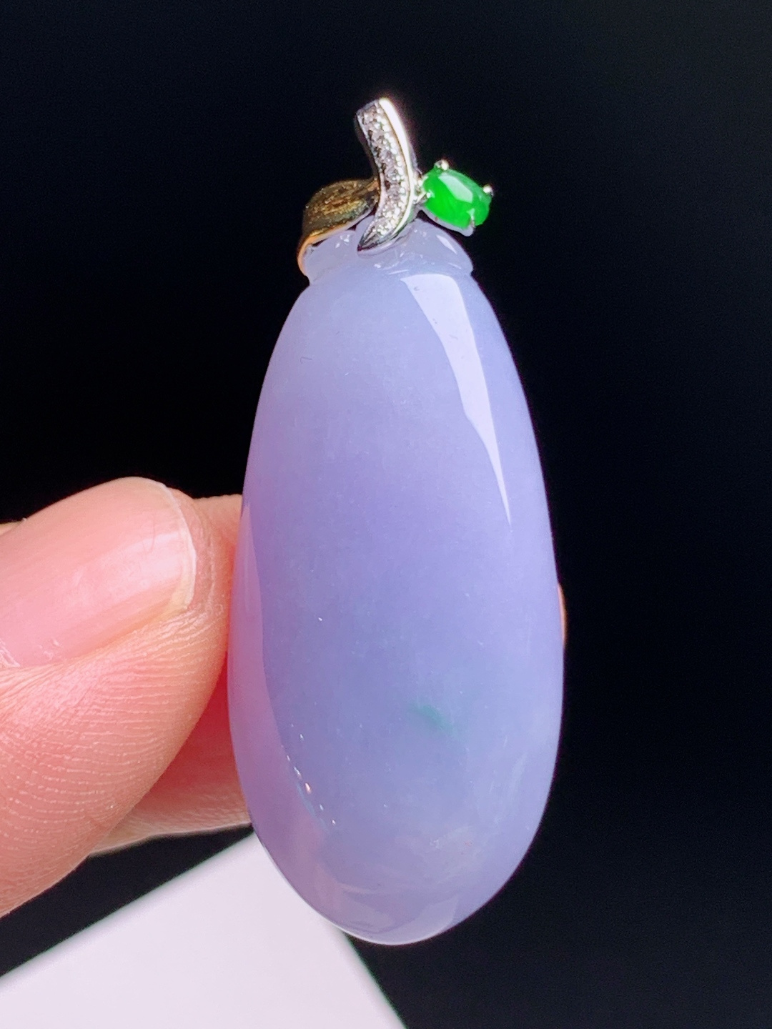 ️ 福瓜吊坠，茄紫底色均匀浓郁，瓜型饱满圆润讨喜