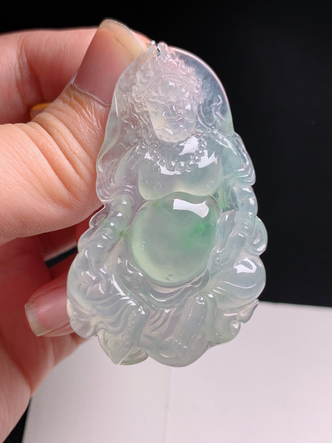 ️ 武财神，通透莹润神态威严，飘绿点缀气韵十足 30