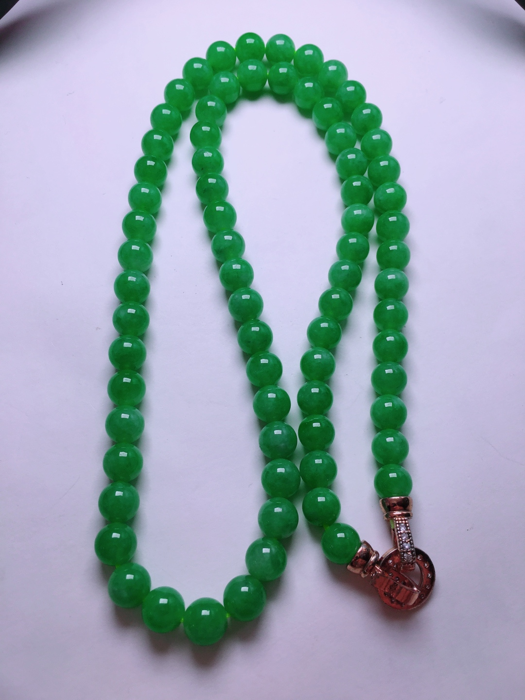 ️绿珠子项链，晶莹剔透，新颖时尚，7.6-7.8