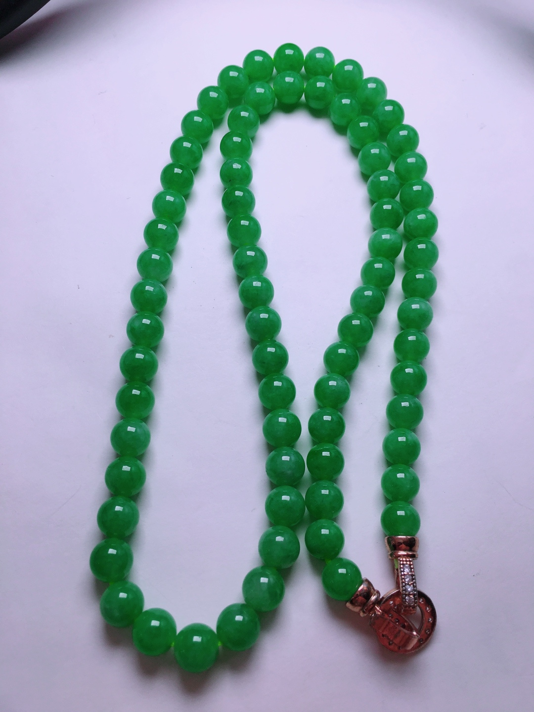 ️绿珠子项链，晶莹剔透，新颖时尚，7.6-7.8
