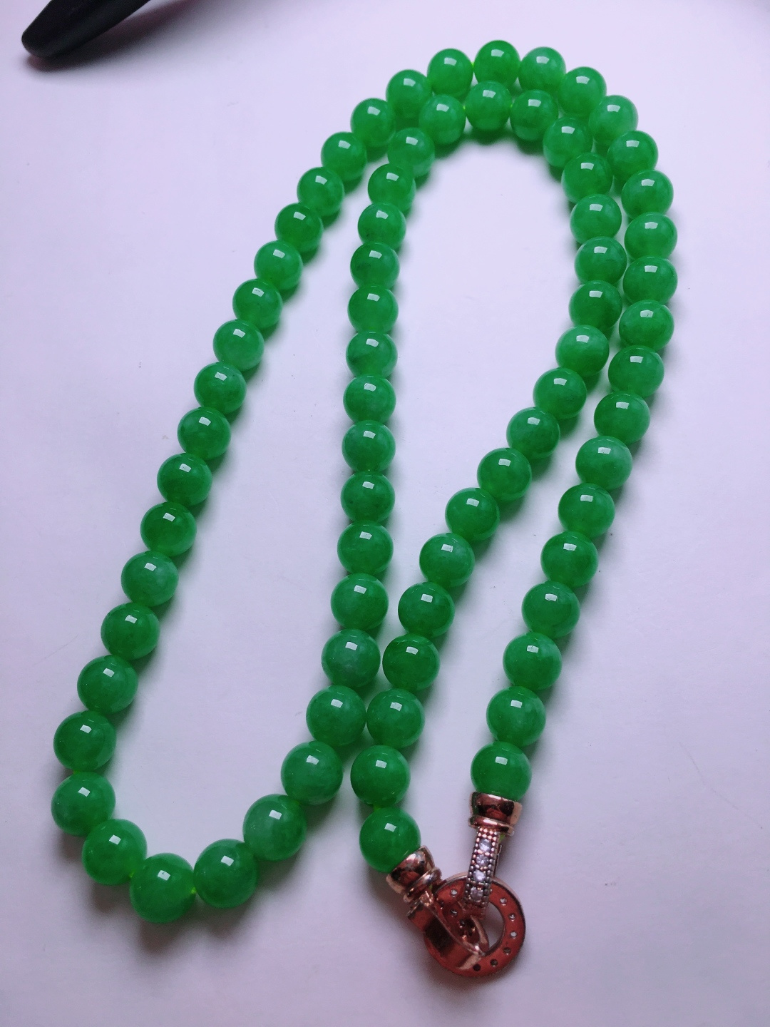 ️绿珠子项链，晶莹剔透，新颖时尚，7.6-7.8