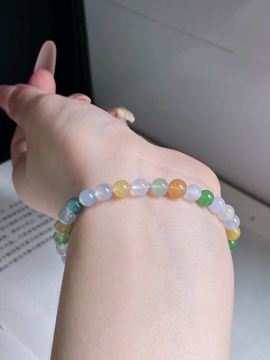 ️ 多宝手串 色彩缤纷 珠圆玉润 裸石 5.5