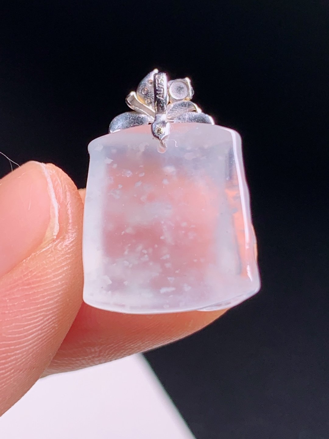 竹节吊坠，雪花棉意境缥缈，竹雕挺拔寓节节高升 530714