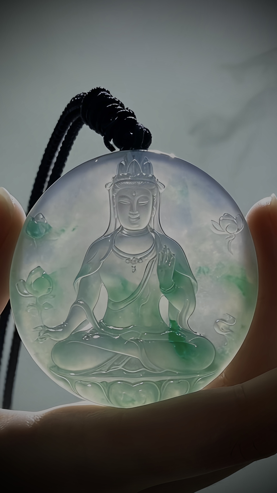 【净心慈莲】，观自在，观音菩萨，
55-55.2-6.2mm，