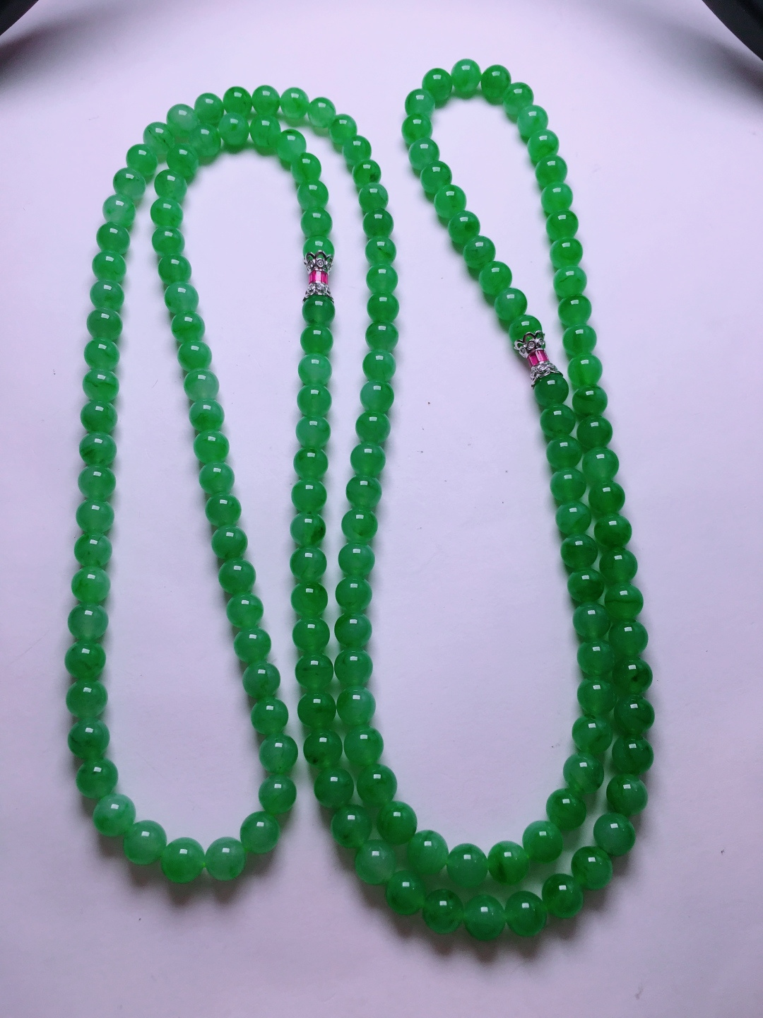 ️绿珠子项链，晶莹剔透，新颖时尚，5.7-6