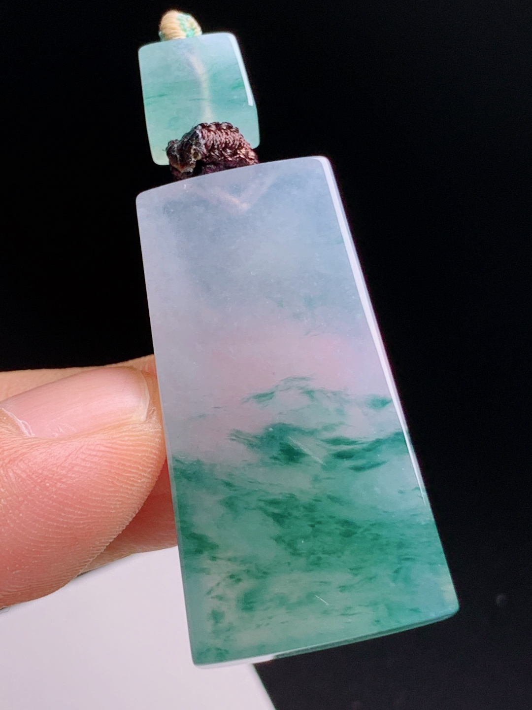 ️ 飘花无事牌，底色清透，花色如烟似雾，素雅大气