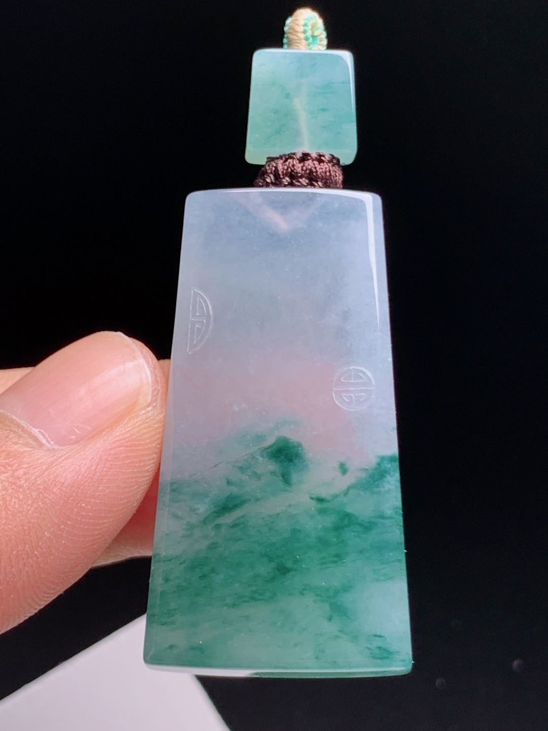 ️ 飘花无事牌，底色清透，花色如烟似雾，素雅大气