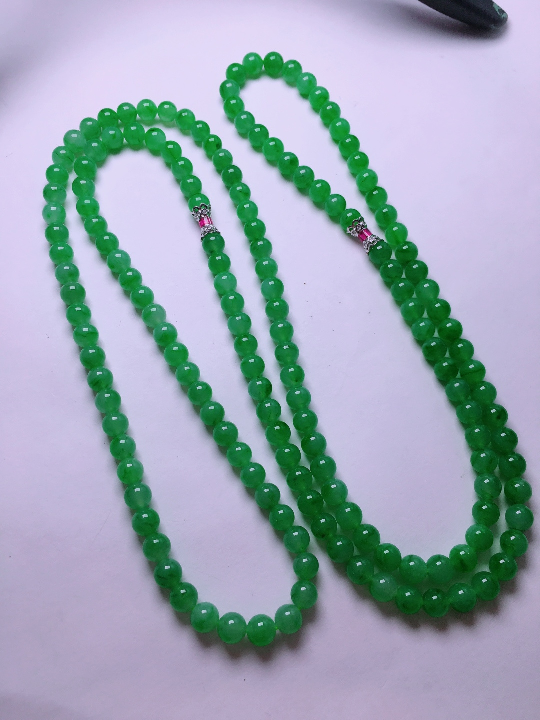 ️绿珠子项链，晶莹剔透，新颖时尚，5.7-6
