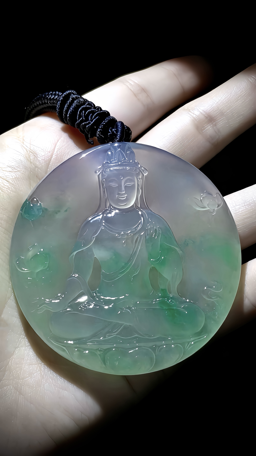 【净心慈莲】，观自在，观音菩萨，
55-55.2-6.2mm，