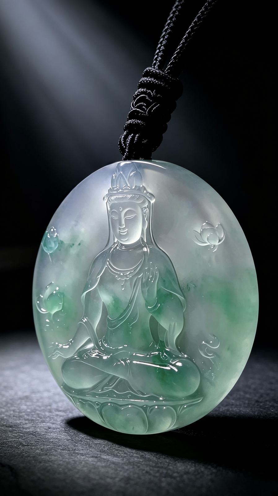 【净心慈莲】，观自在，观音菩萨，
55-55.2-6.2mm，