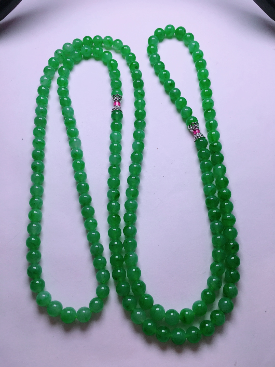 ️绿珠子项链，晶莹剔透，新颖时尚，5.7-6