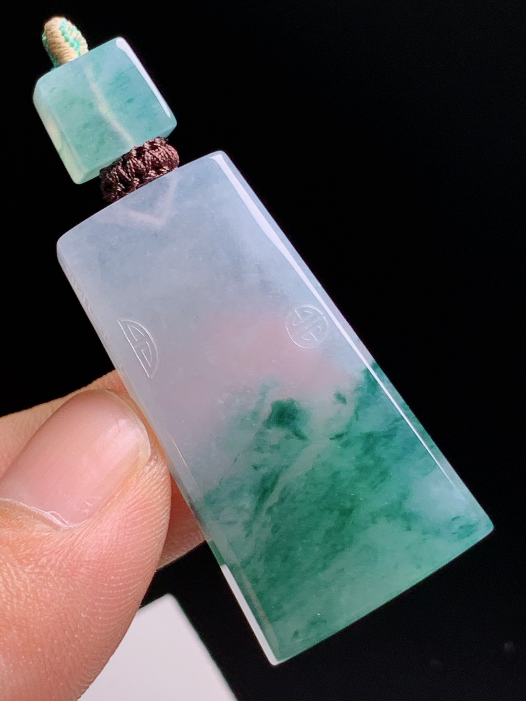 ️ 飘花无事牌，底色清透，花色如烟似雾，素雅大气