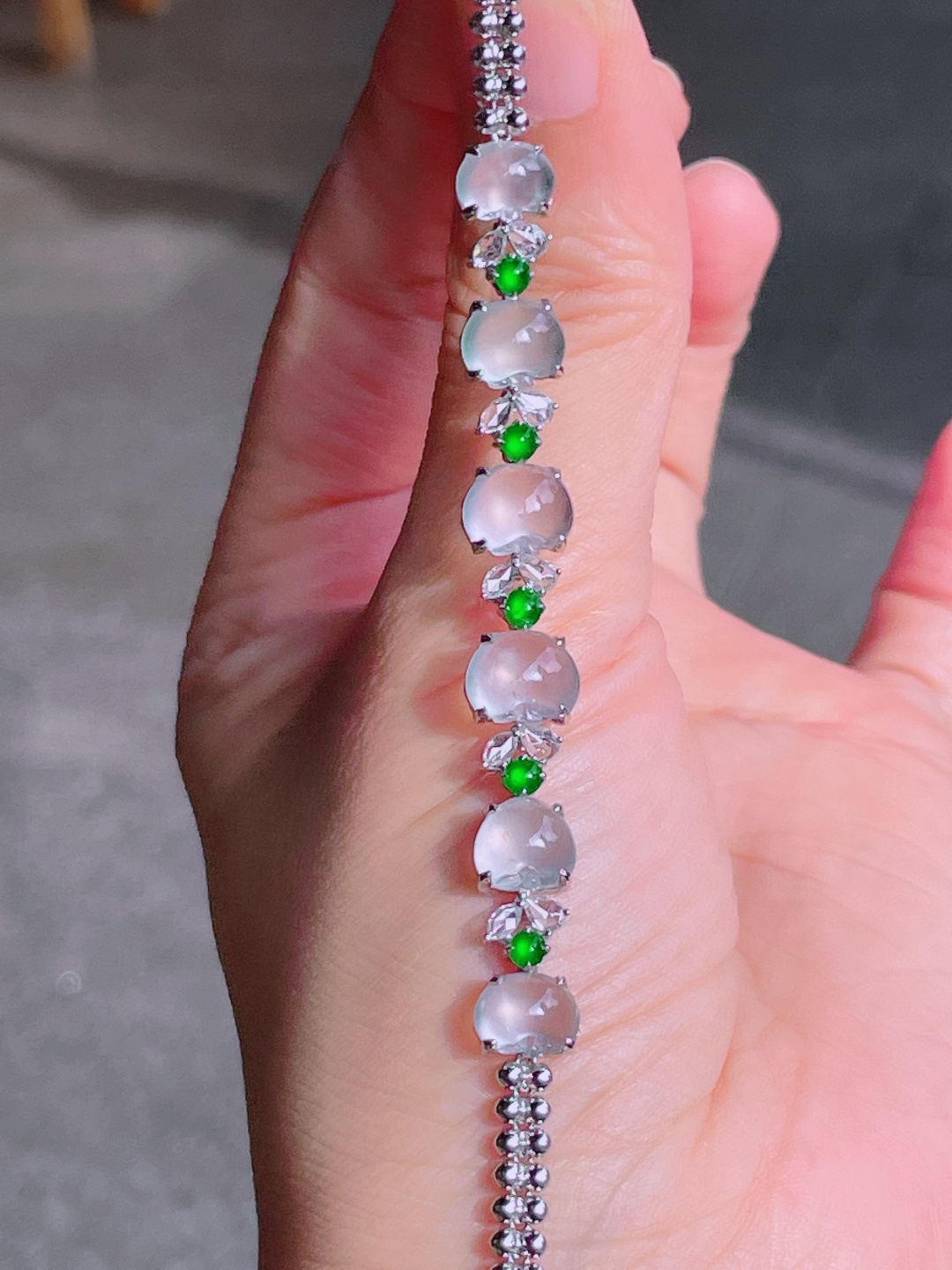 ️高冰蛋面手链，晶莹剔透，新颖时尚，7.5-9-5