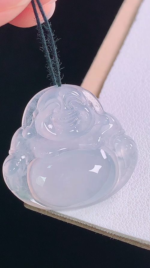 ️冰种佛公，无裂，尺寸:25.5-27.8-5.1mm