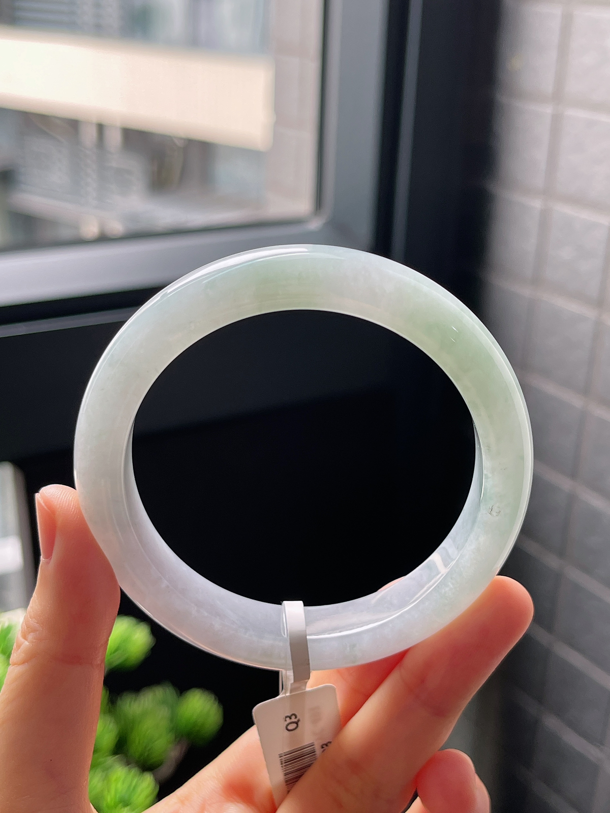 圈口56.5，翡翠手镯