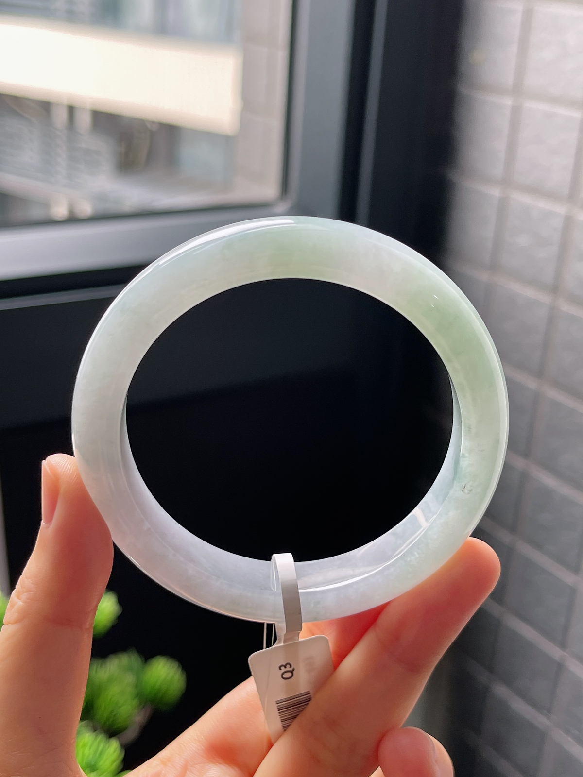 圈口56.5，翡翠手镯