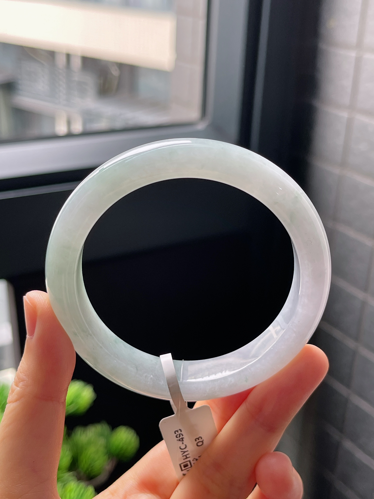 圈口56.5，翡翠手镯