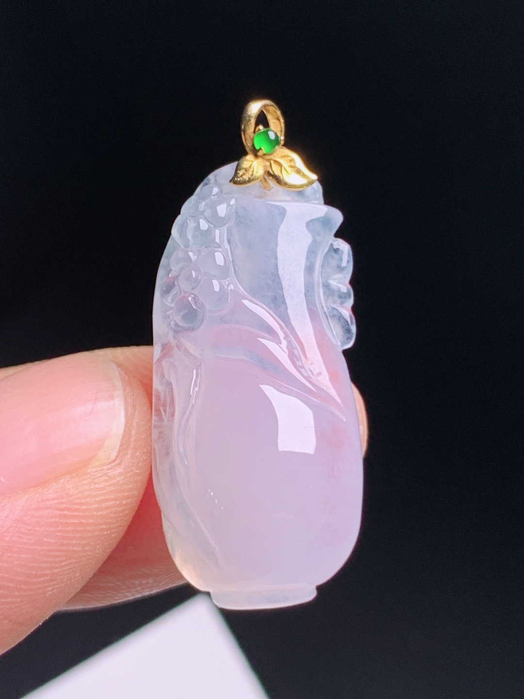 ️ 宝瓶吊坠，玉质冰润胶感强，雕工细腻雅致贵气 071753