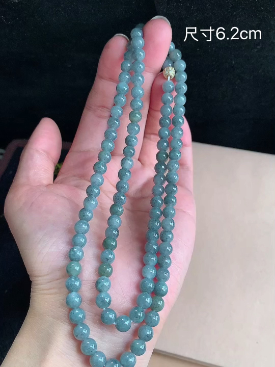 ️乌鸡珠链 ,尺寸，6.2