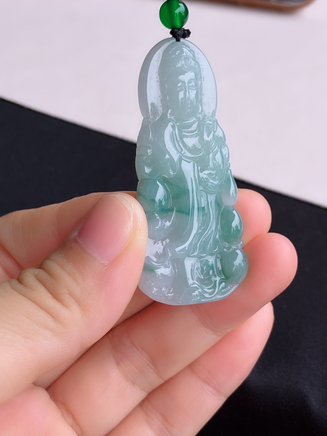 冰飘花观音，细腻精致，尺寸55.6/25.6/6.3/自然光实拍