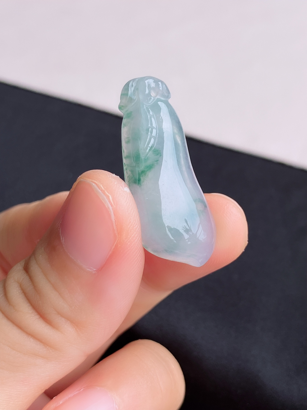 冰飘花福瓜，晶莹剔透，尺寸33/14/5.6/自然光实拍