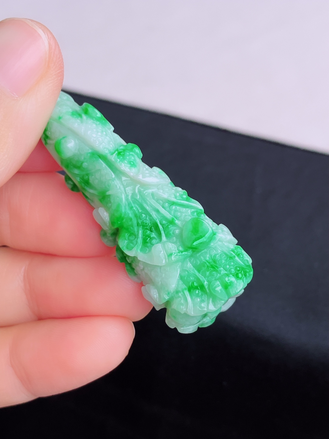翠绿百财，饱满大气，尺寸53/21.6/14/自然光实拍