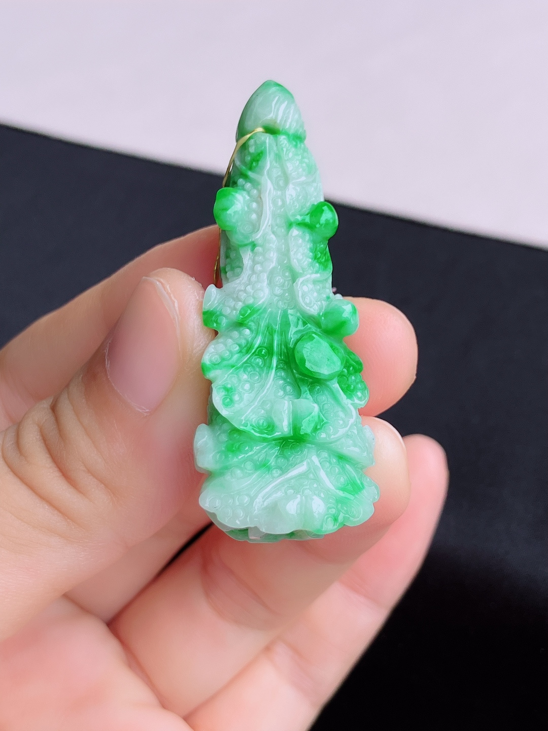 翠绿百财，饱满大气，尺寸53/21.6/14/自然光实拍