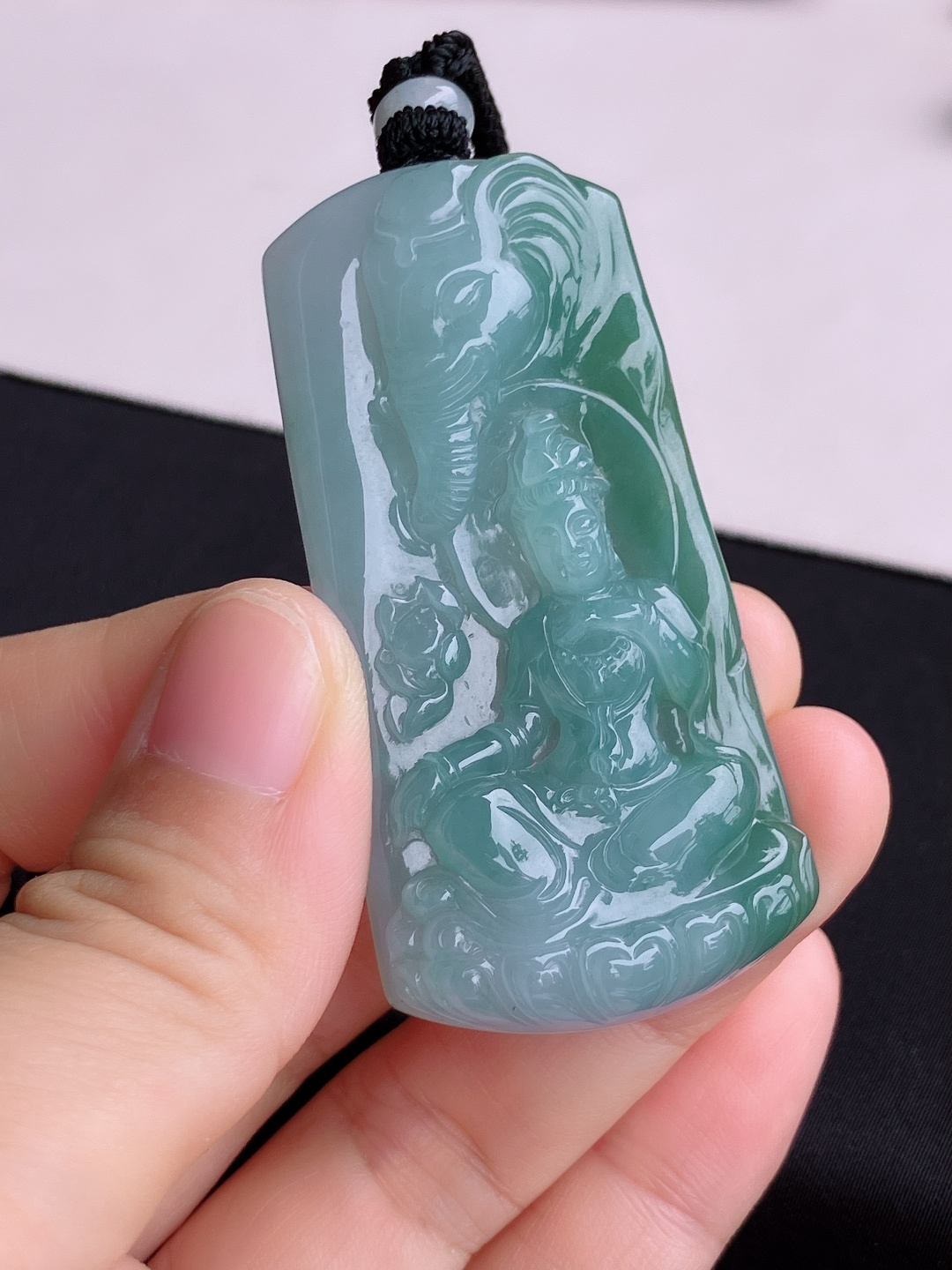 底色普贤菩萨，饱满大气，尺寸61.6/30.6/9.3/自然光实拍