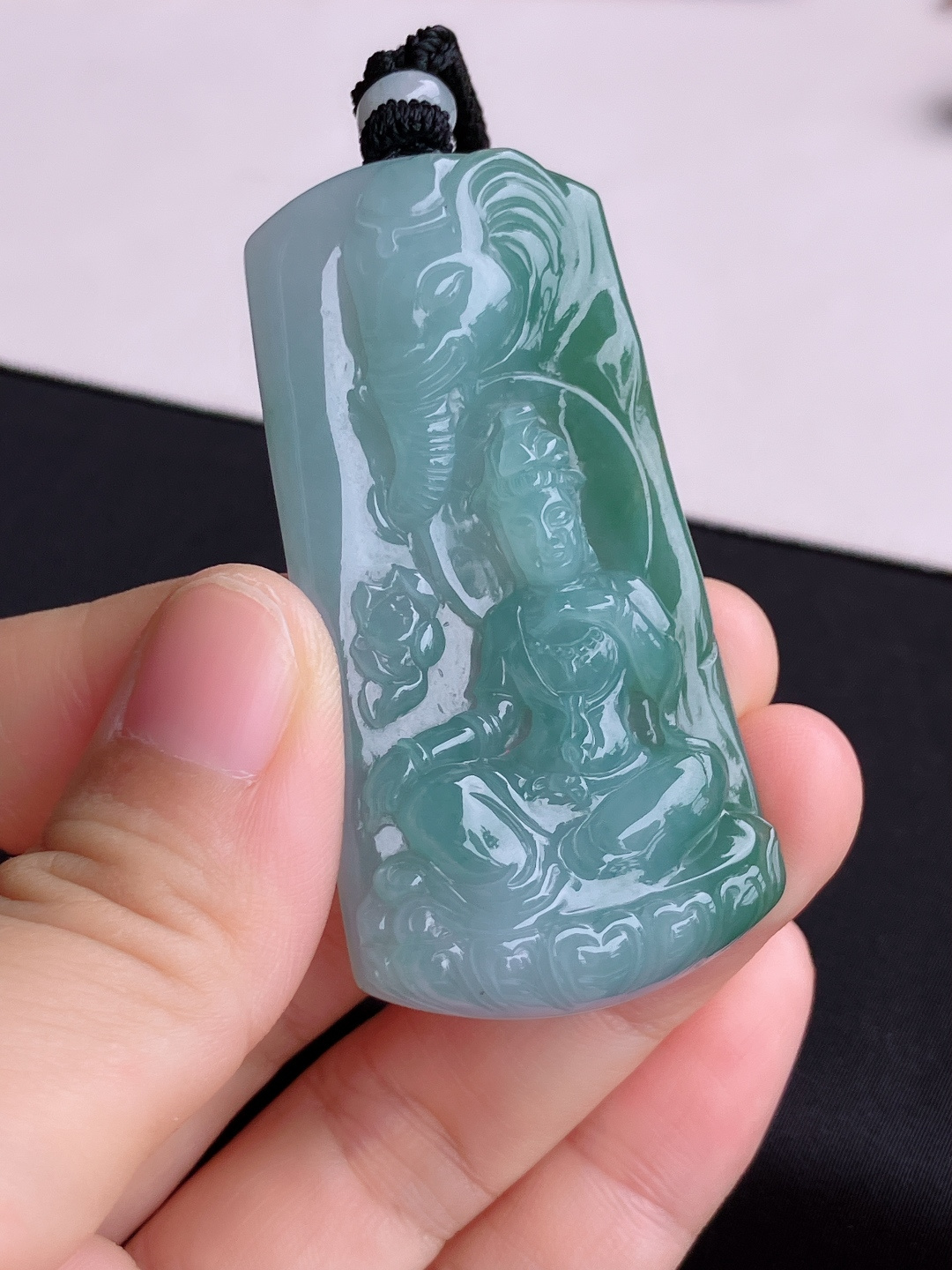 底色普贤菩萨，饱满大气，尺寸61.6/30.6/9.3/自然光实拍