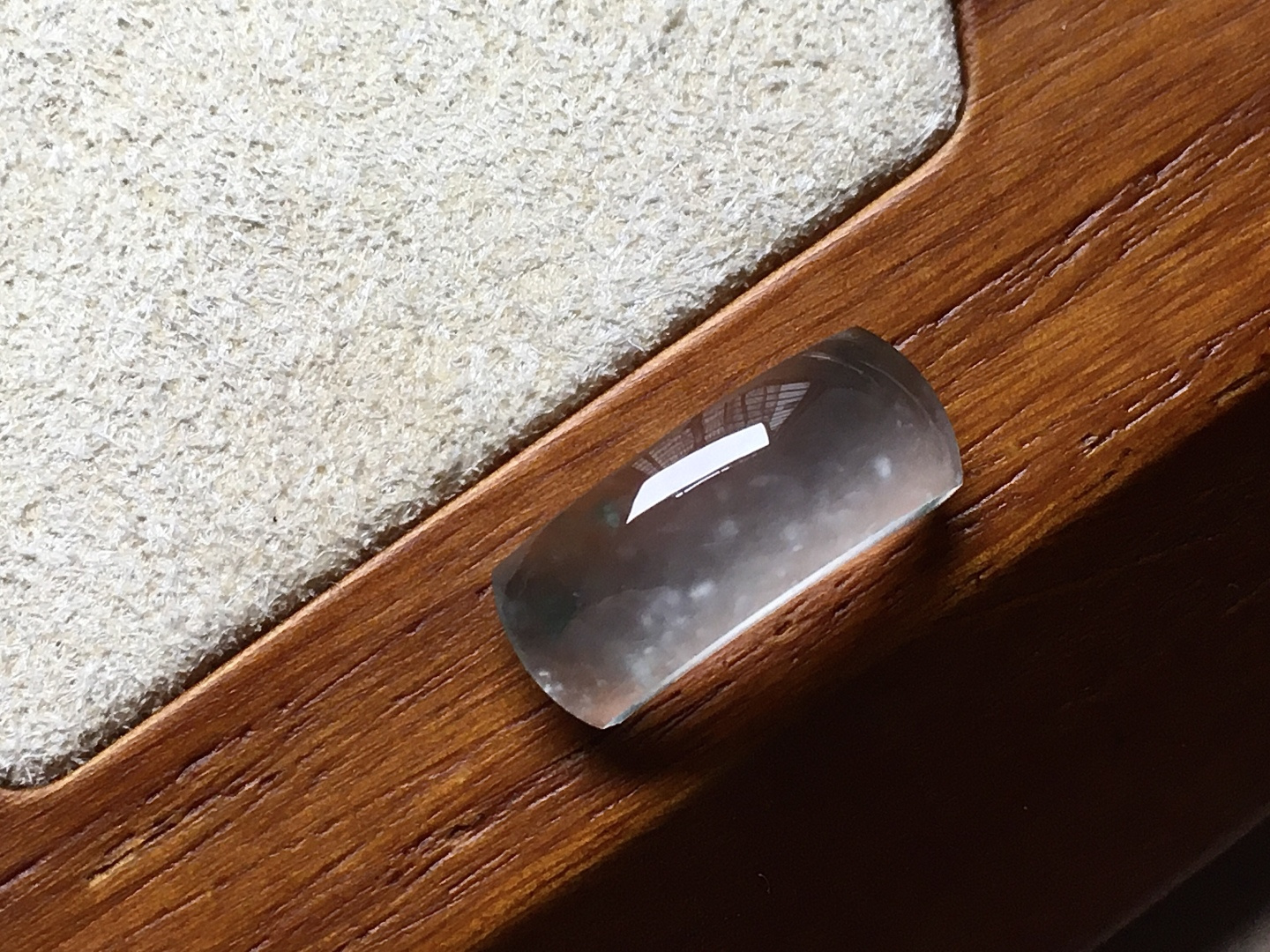 ️ 玻璃种木那马鞍 冰透感十足，起胶感，尺寸15.3*6*3.3
