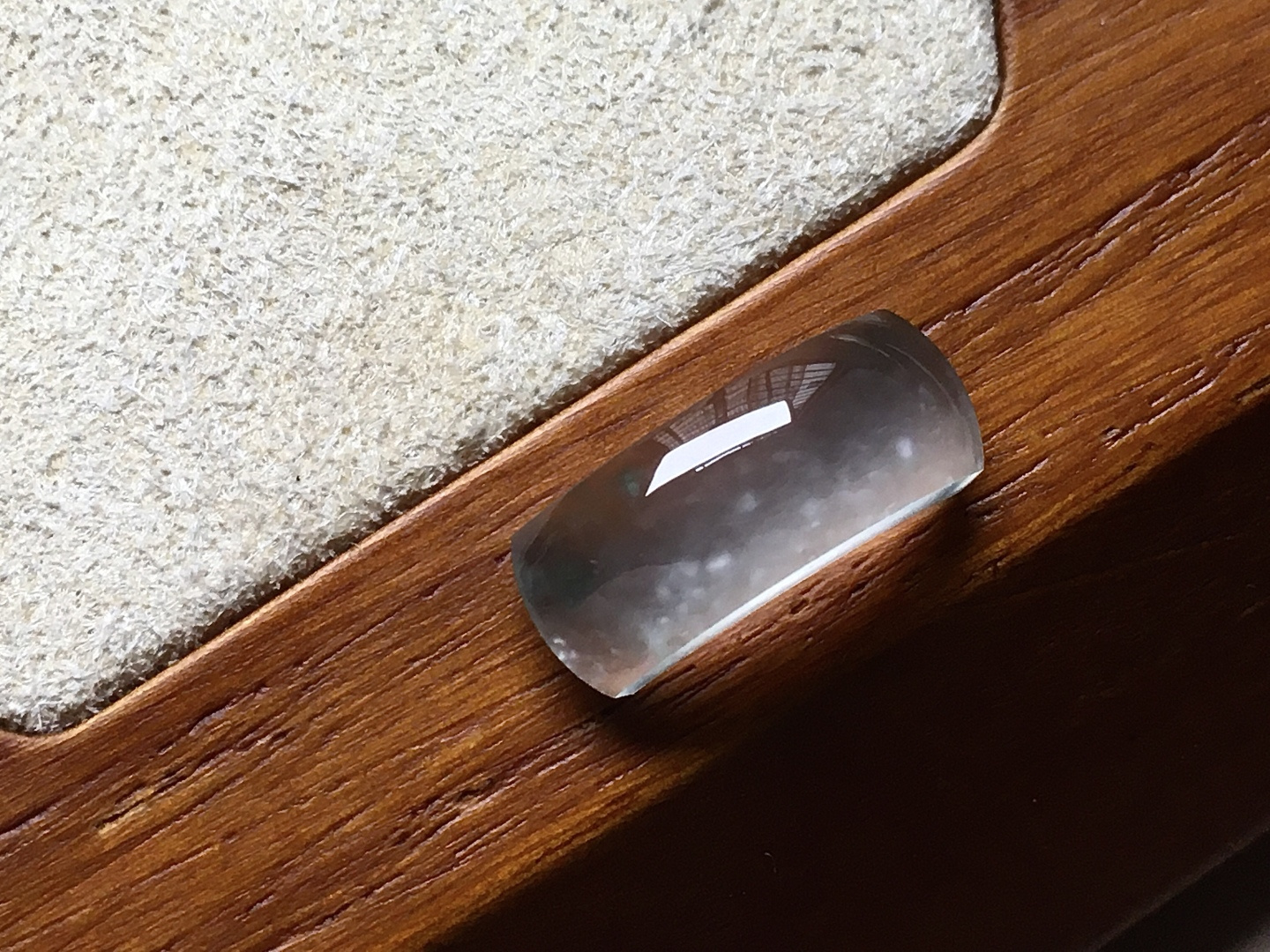 ️ 玻璃种木那马鞍 冰透感十足，起胶感，尺寸15.3*6*3.3