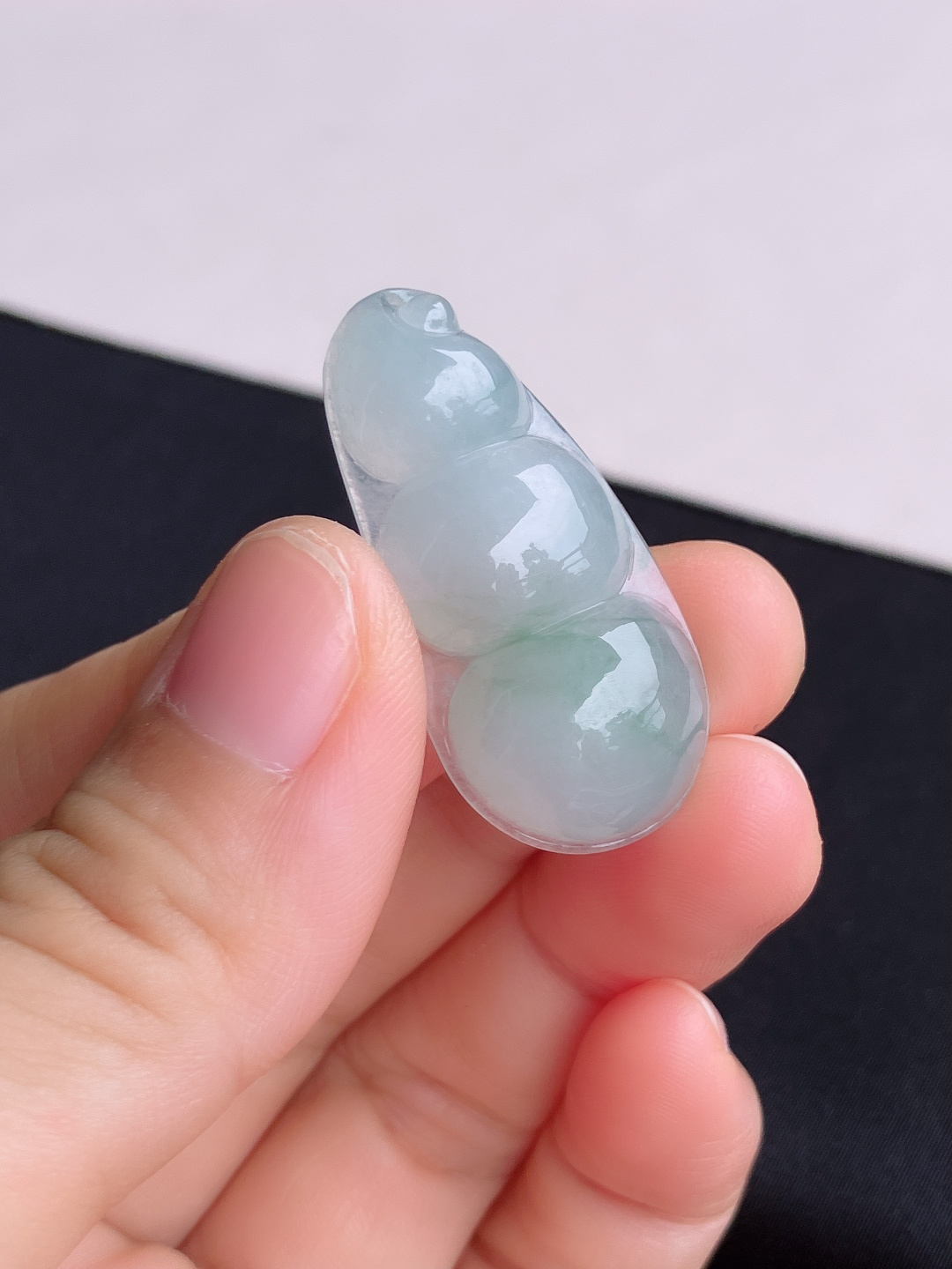 冰飘花福豆，晶莹剔透，尺寸35.8/17.6/8/自然光实拍
