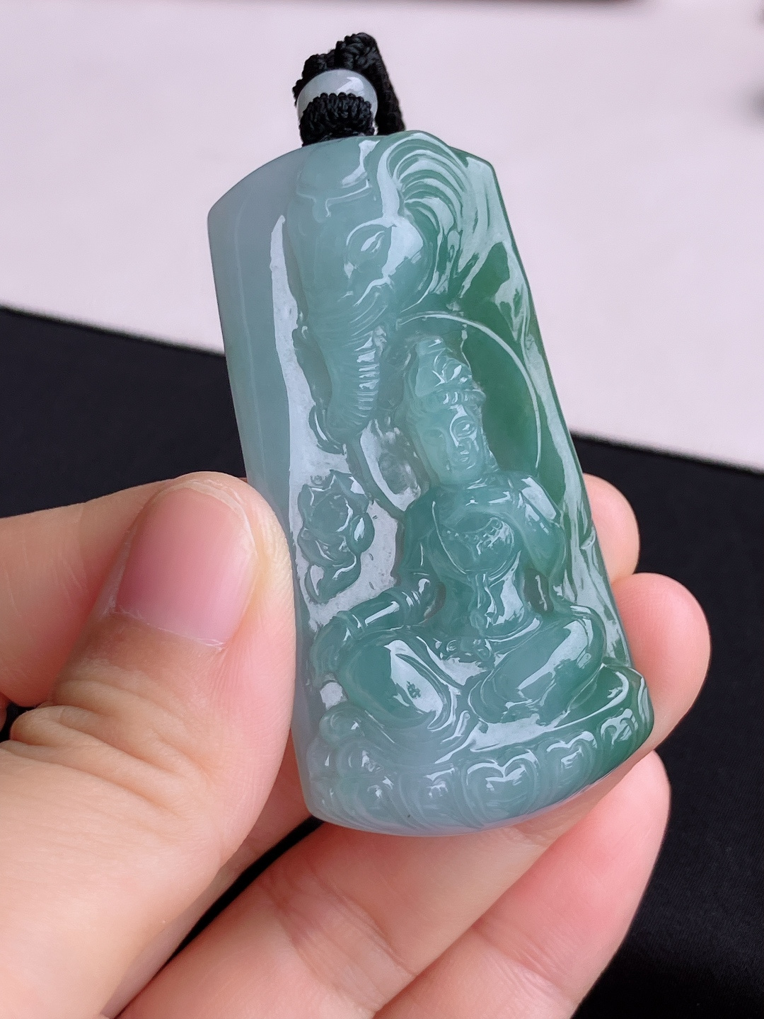 底色普贤菩萨，饱满大气，尺寸61.6/30.6/9.3/自然光实拍