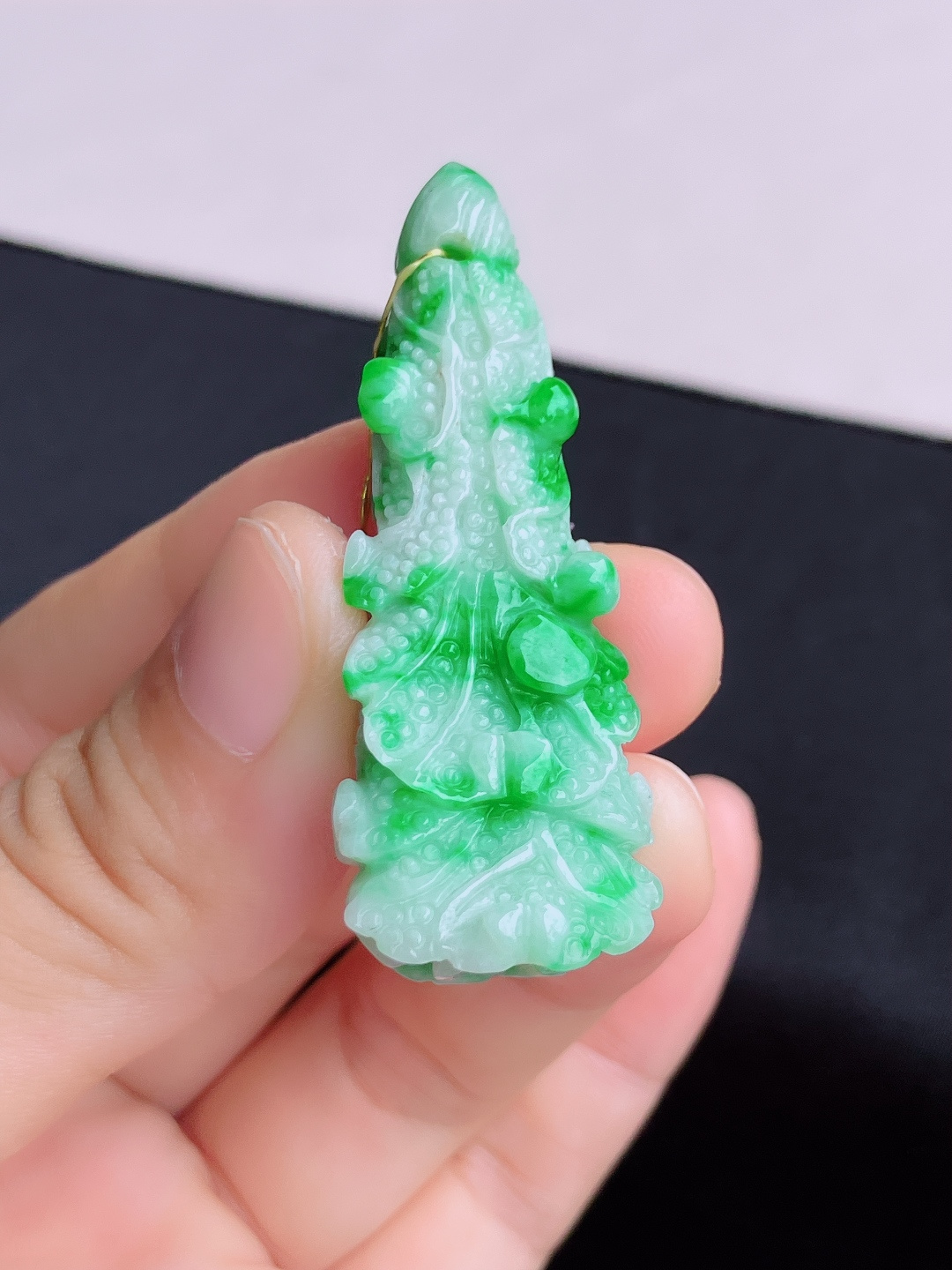 翠绿百财，饱满大气，尺寸53/21.6/14/自然光实拍