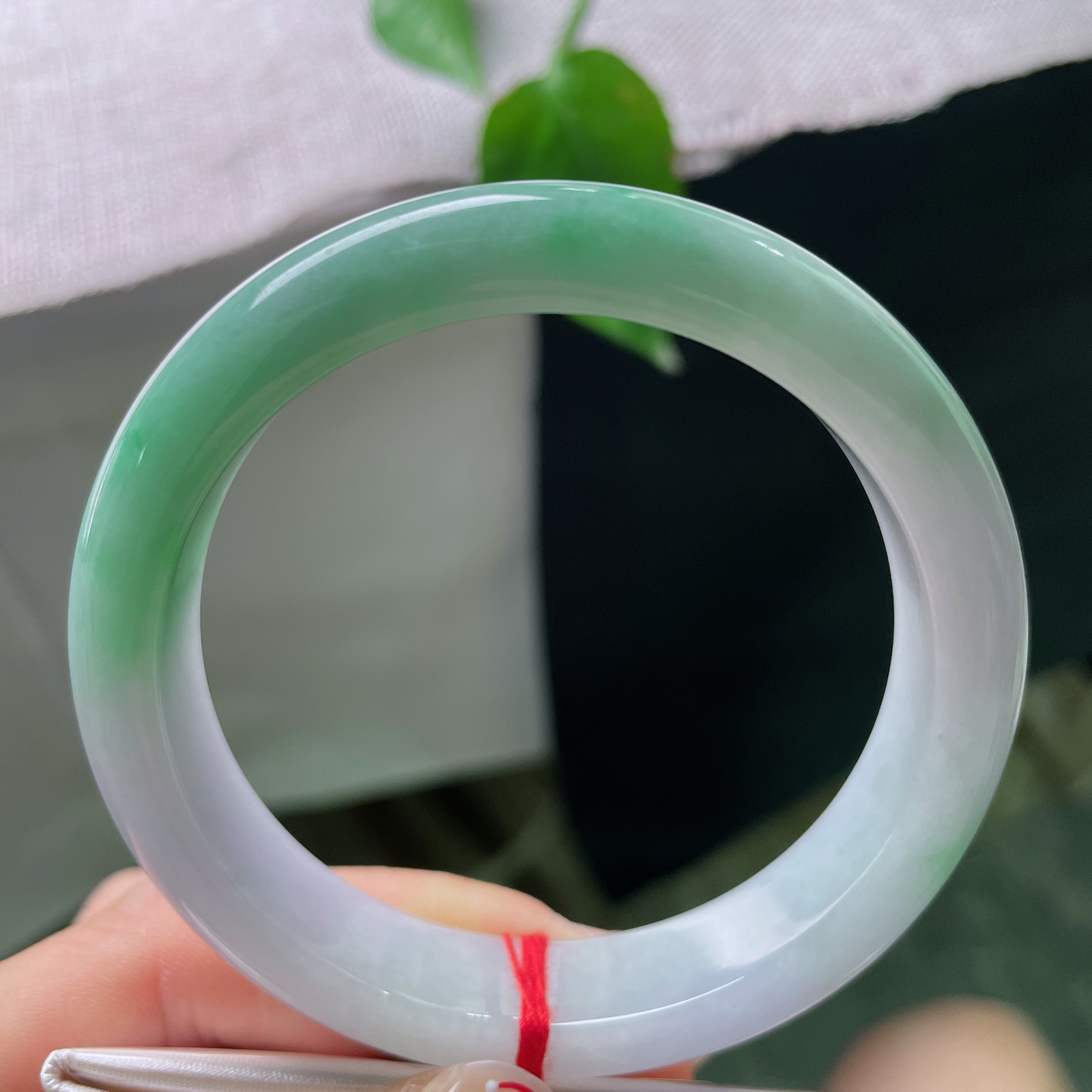 57.8/12.7/8.5，紫罗兰正圈，耐看，春色满园，郁郁葱葱，一点皮纹，！ss56449a