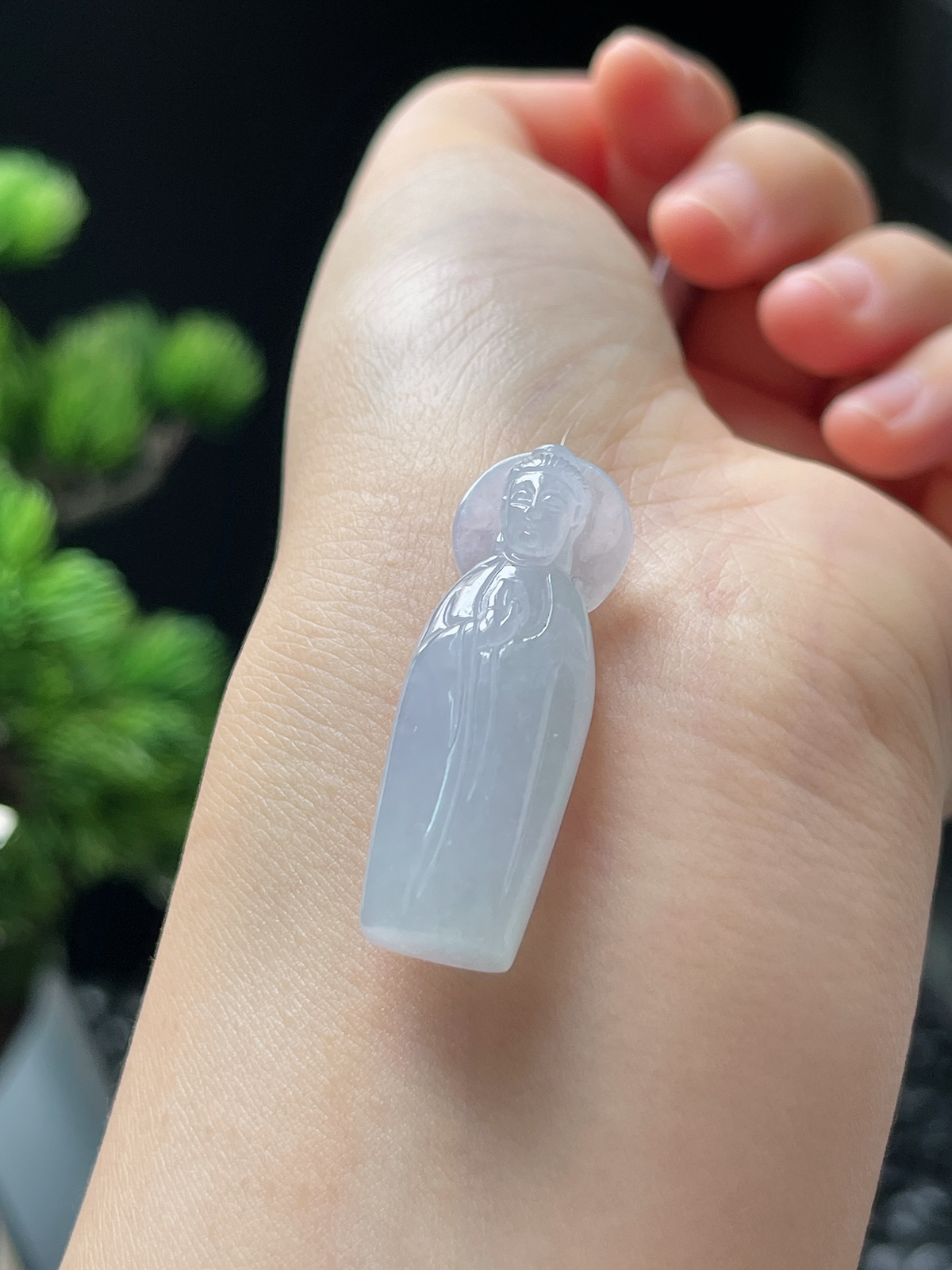 翡翠冰糯种观音