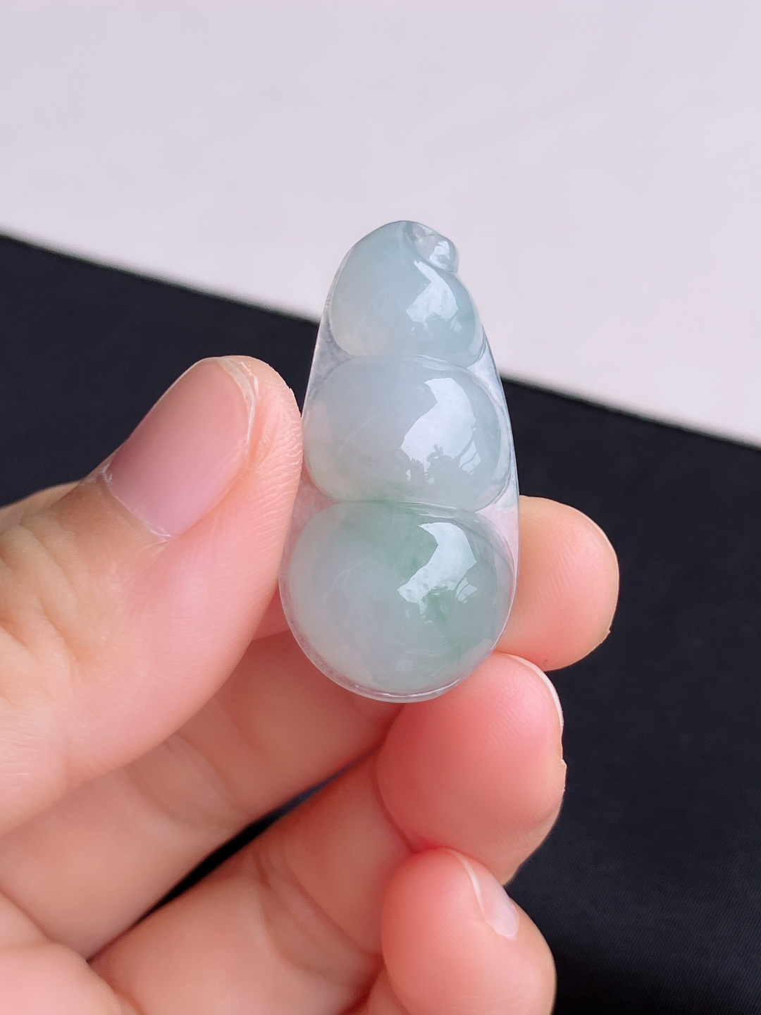 冰飘花福豆，晶莹剔透，尺寸35.8/17.6/8/自然光实拍
