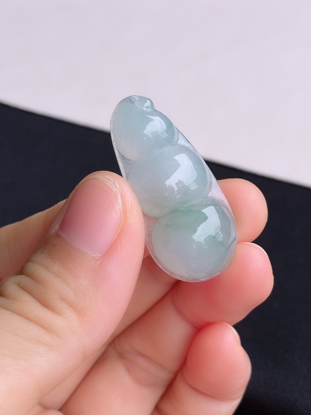 冰飘花福豆，晶莹剔透，尺寸35.8/17.6/8/自然光实拍