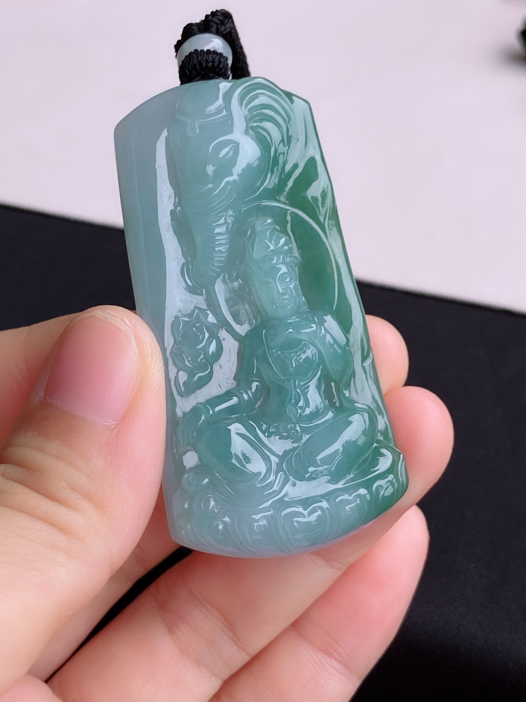 底色普贤菩萨，饱满大气，尺寸61.6/30.6/9.3/自然光实拍