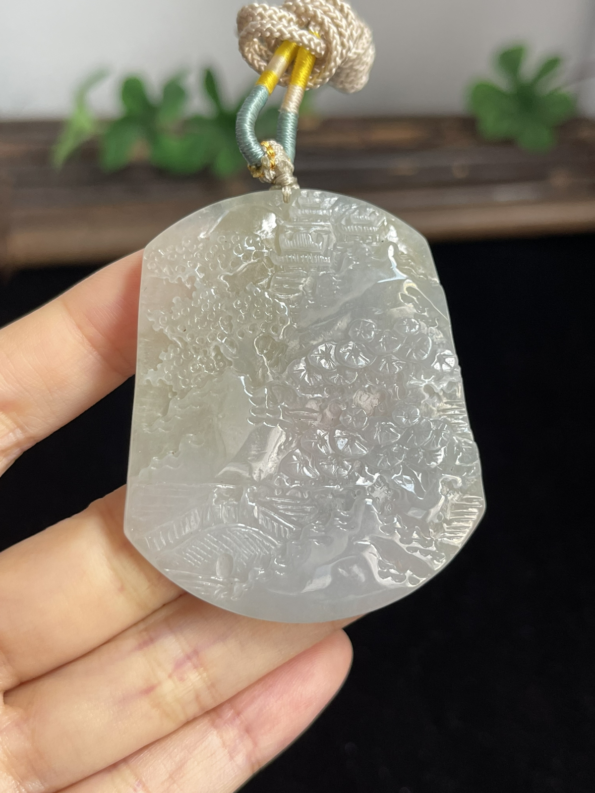 翡翠山水牌