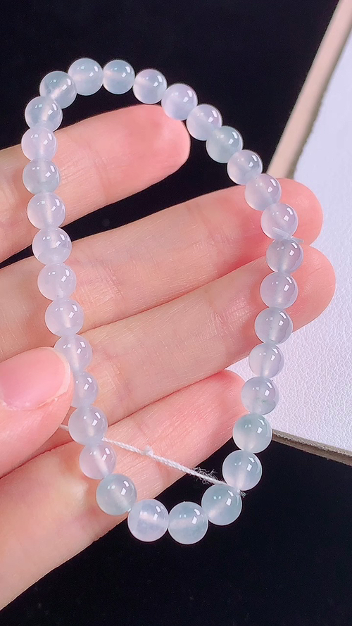 ️冰种手链，尺寸:5.7-5.7mm 16