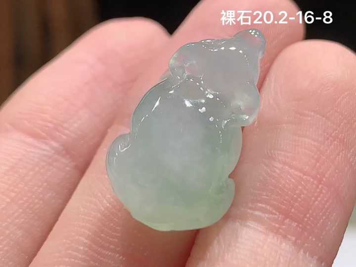 冰底色生肖牛 无裂，尺寸，20.2-16-8