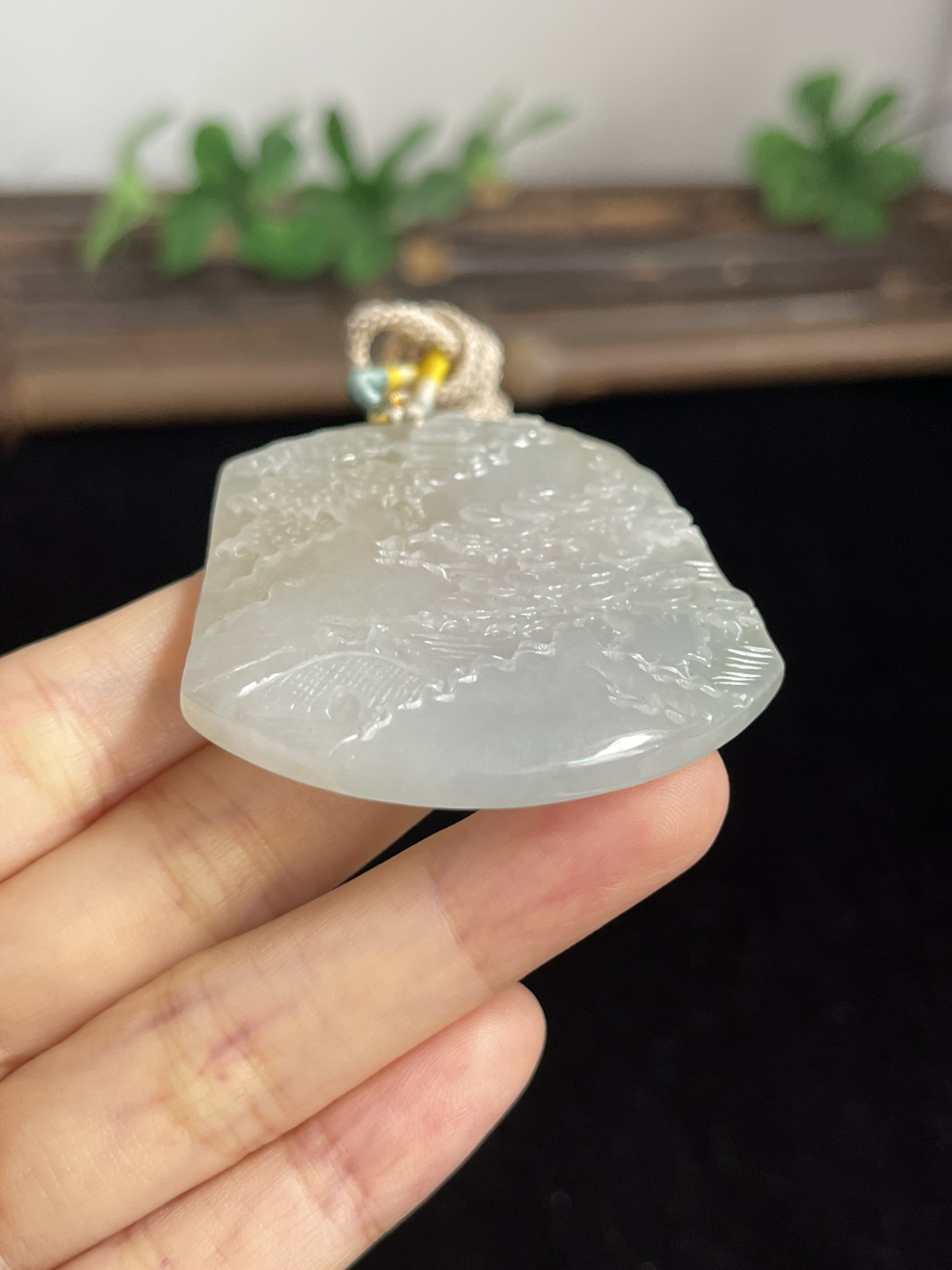 翡翠山水牌